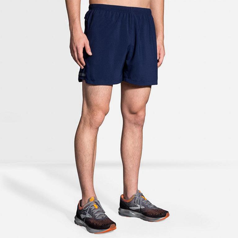 Brooks Sherpa 5 Mens Running Shorts - Blue - Philippines (723914SYE)